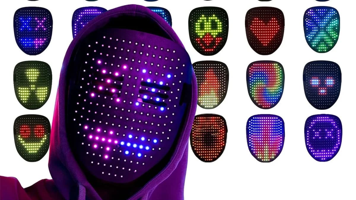 หน้ากาก LED ชาร์จได้สำหรับฮาโลวีน ลดครึ่งราคา เหลือไม่ถึง 20 ดอลลาร์