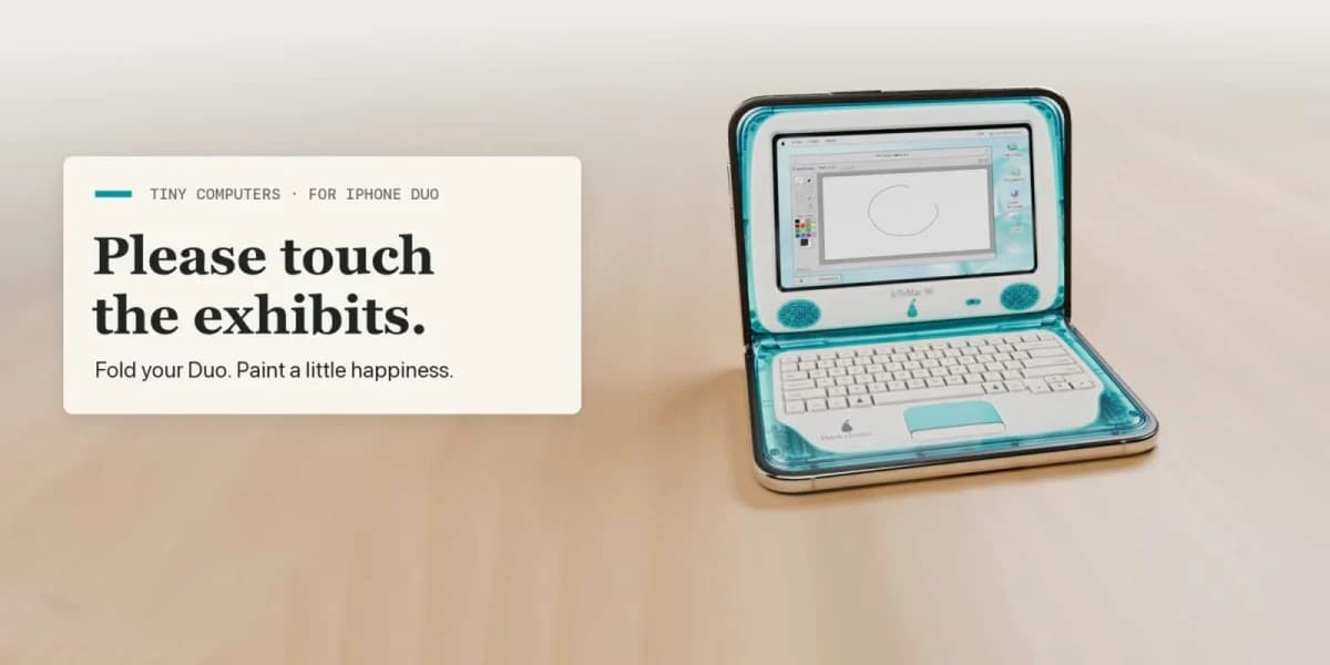 แอป Tiny Computers เปลี่ยน iPhone Duo ให้กลายเป็นแม็กยุคคลาสสิกจิ๋ว